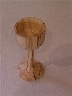 Spalted beech goblet by Michael Fryer